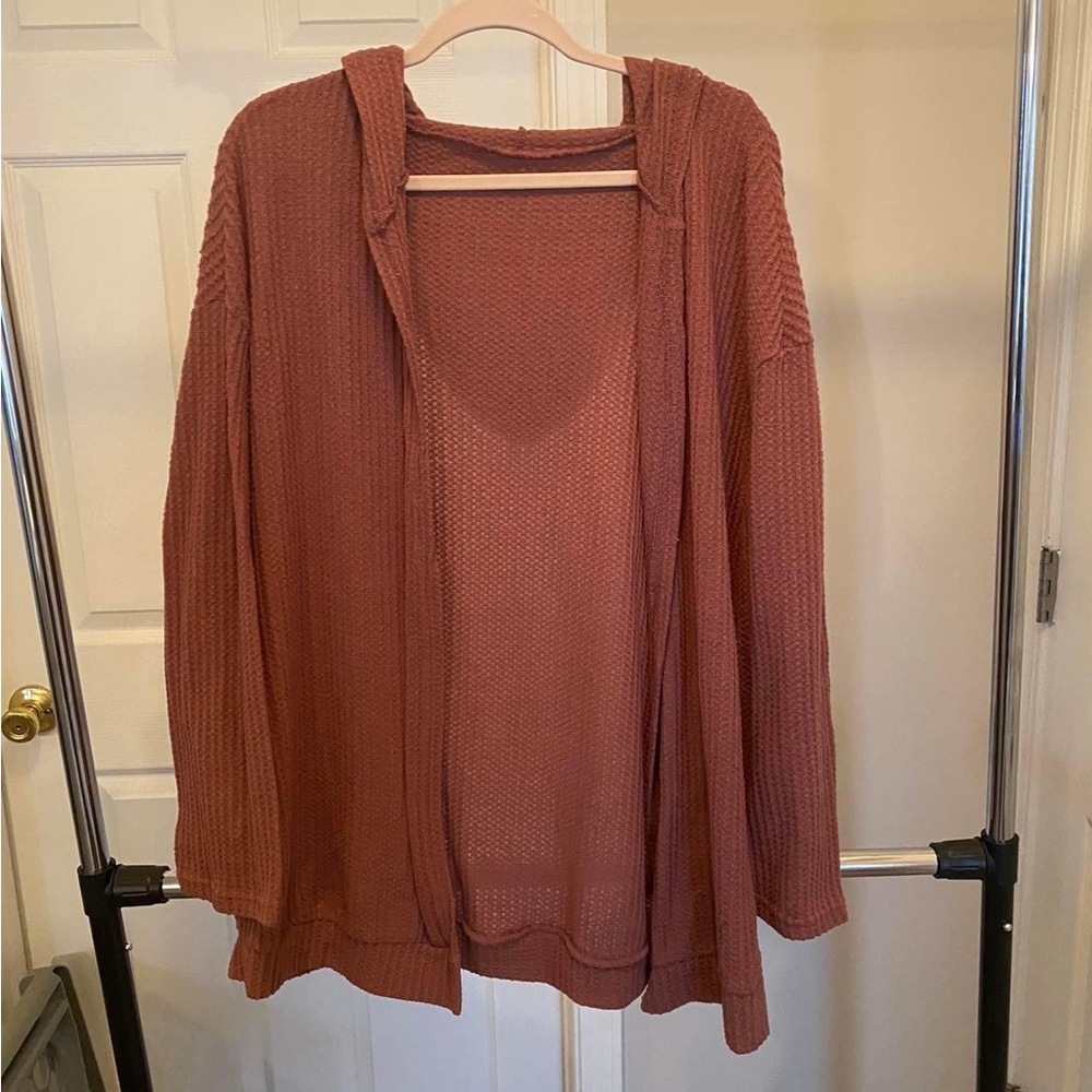 Hooded cardigan
